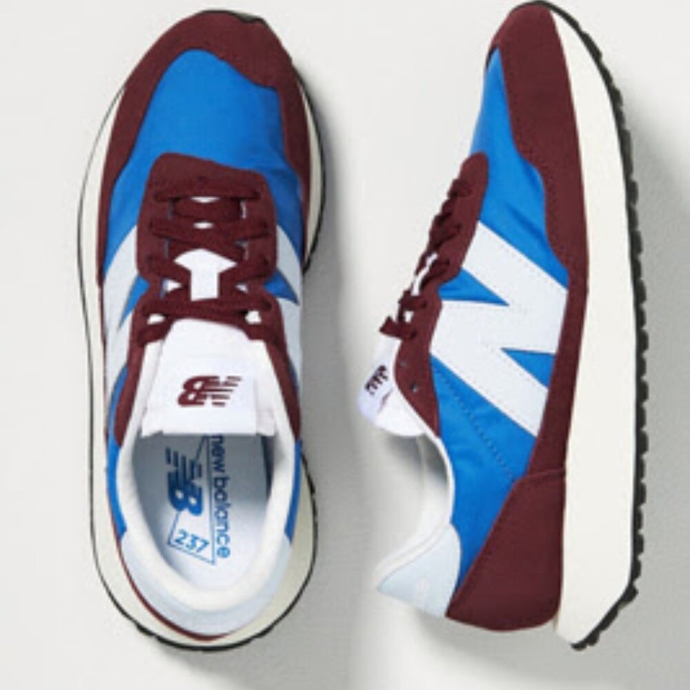 New Balance 237 Burgundy & Blue Sneakers